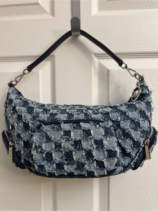 Michael Kors Handbags - Michael Kors Denim Patchwork Shoulder Bag in Blue and Navy